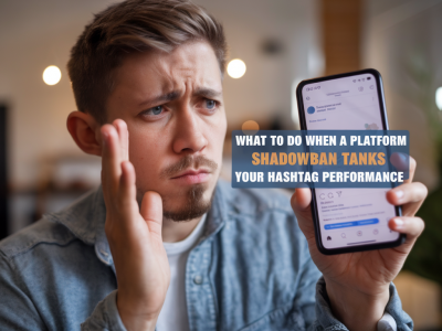 What to do when a platform shadowban tank your hashtag performance